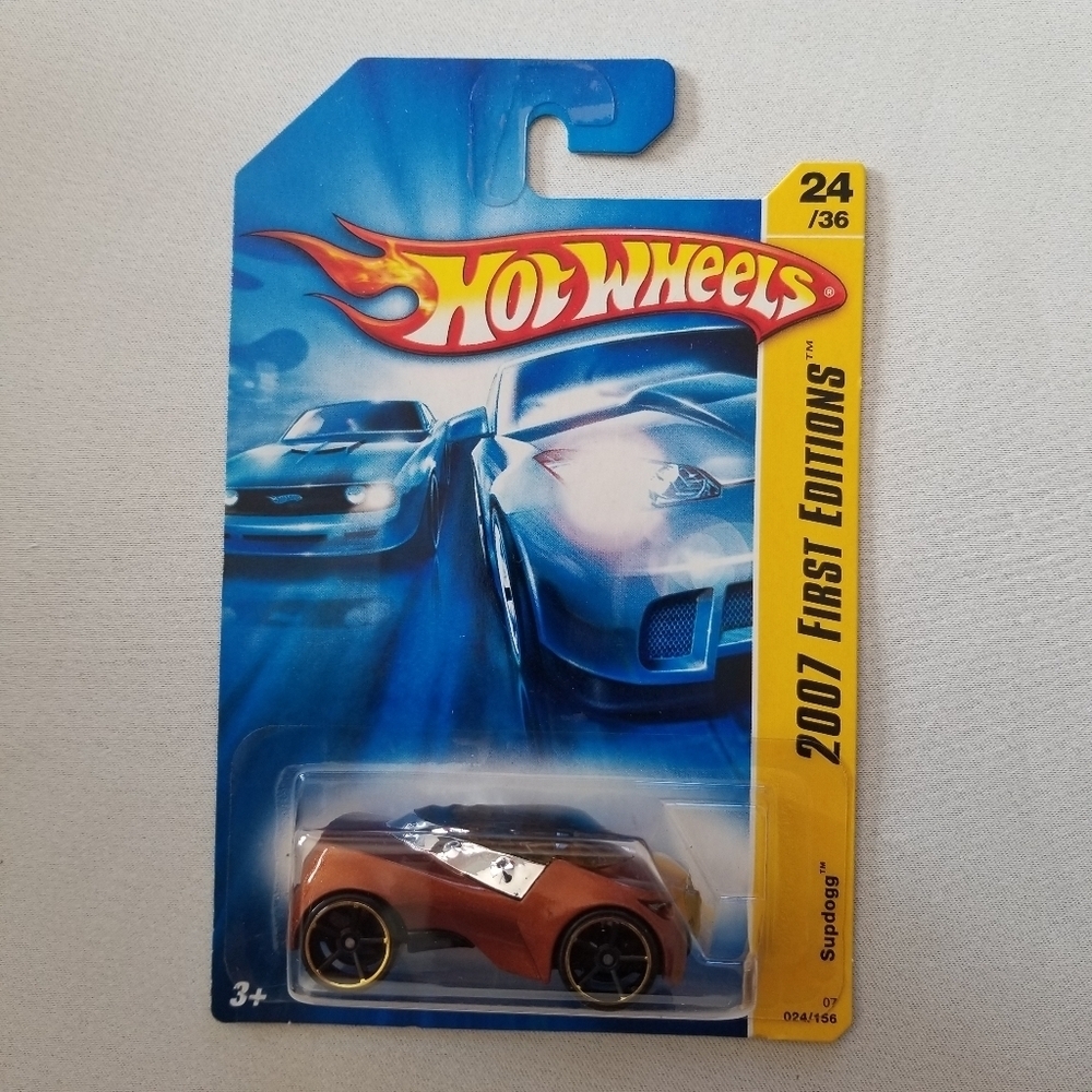 Supdogg Copper/Orange & Silver Hot Wheel Car Unopen 2007 First Edition